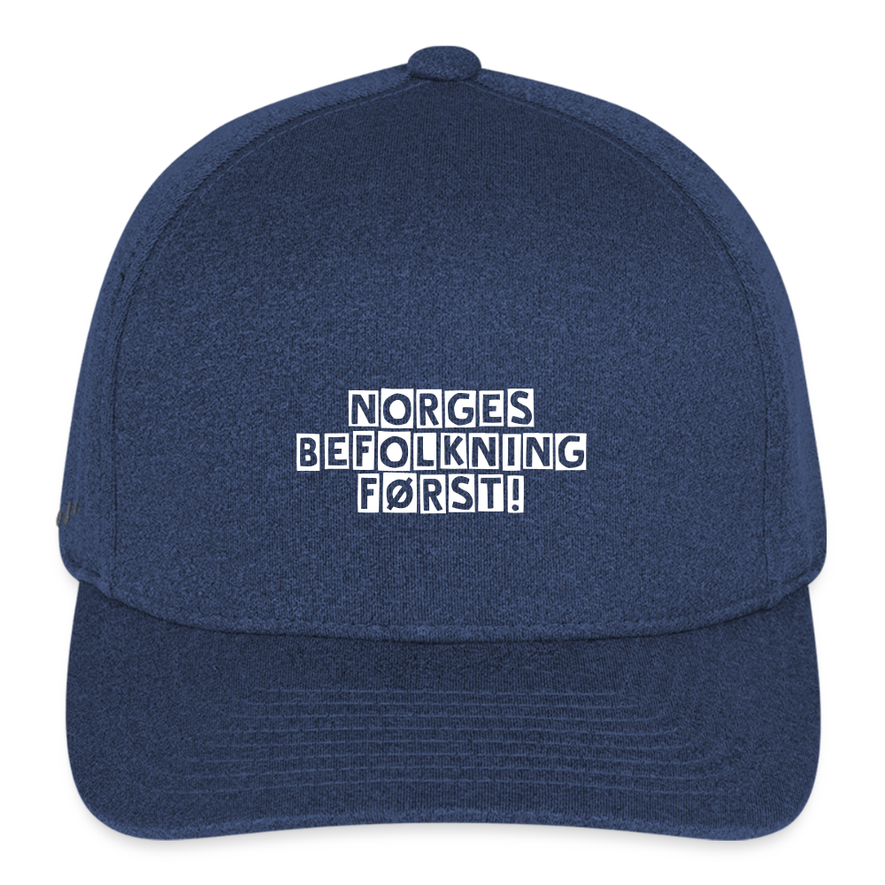 Flexfit Melange Baseball Cap - heather navy