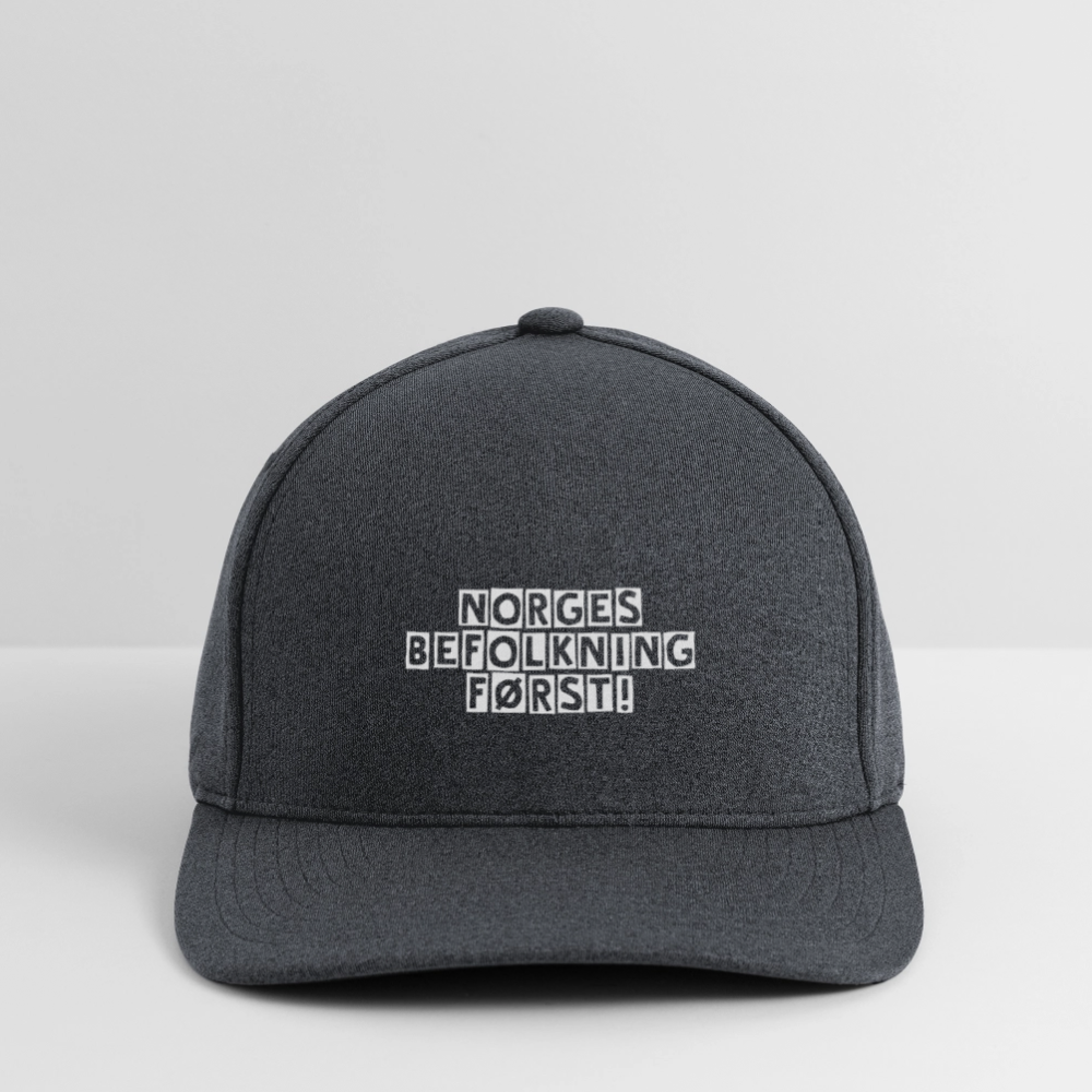 Flexfit Melange Baseball Cap - dark heather gray