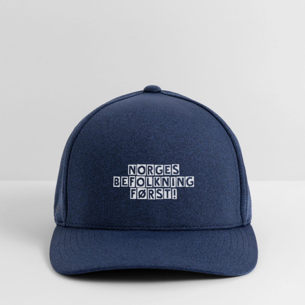 Flexfit Melange Baseball Cap - heather navy