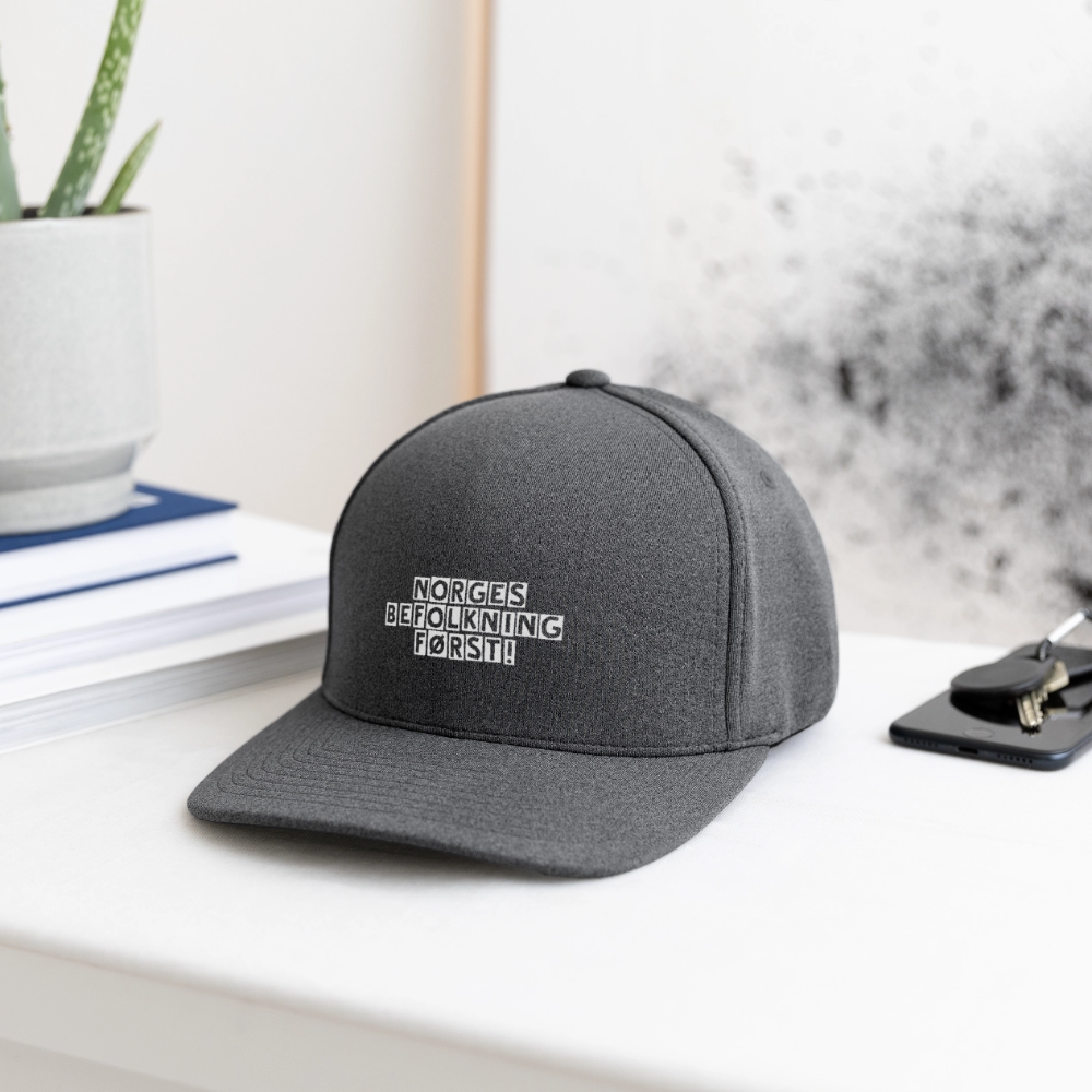 Flexfit Melange Baseball Cap - dark heather gray