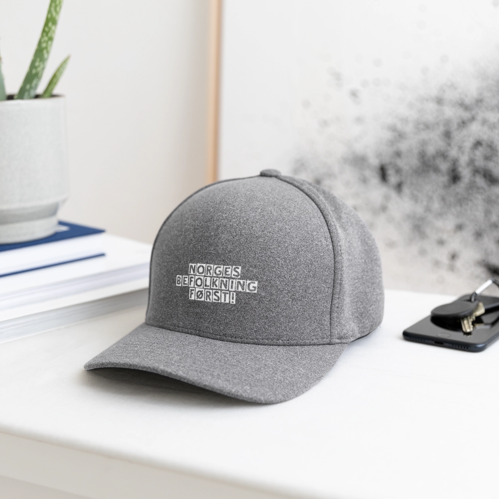 Flexfit Melange Baseball Cap - light heather gray