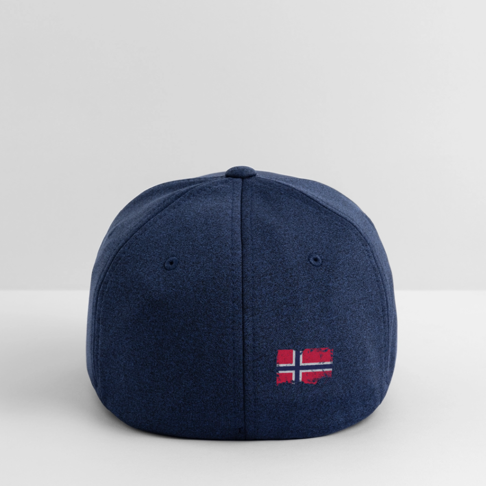 Flexfit Melange Baseball Cap - heather navy