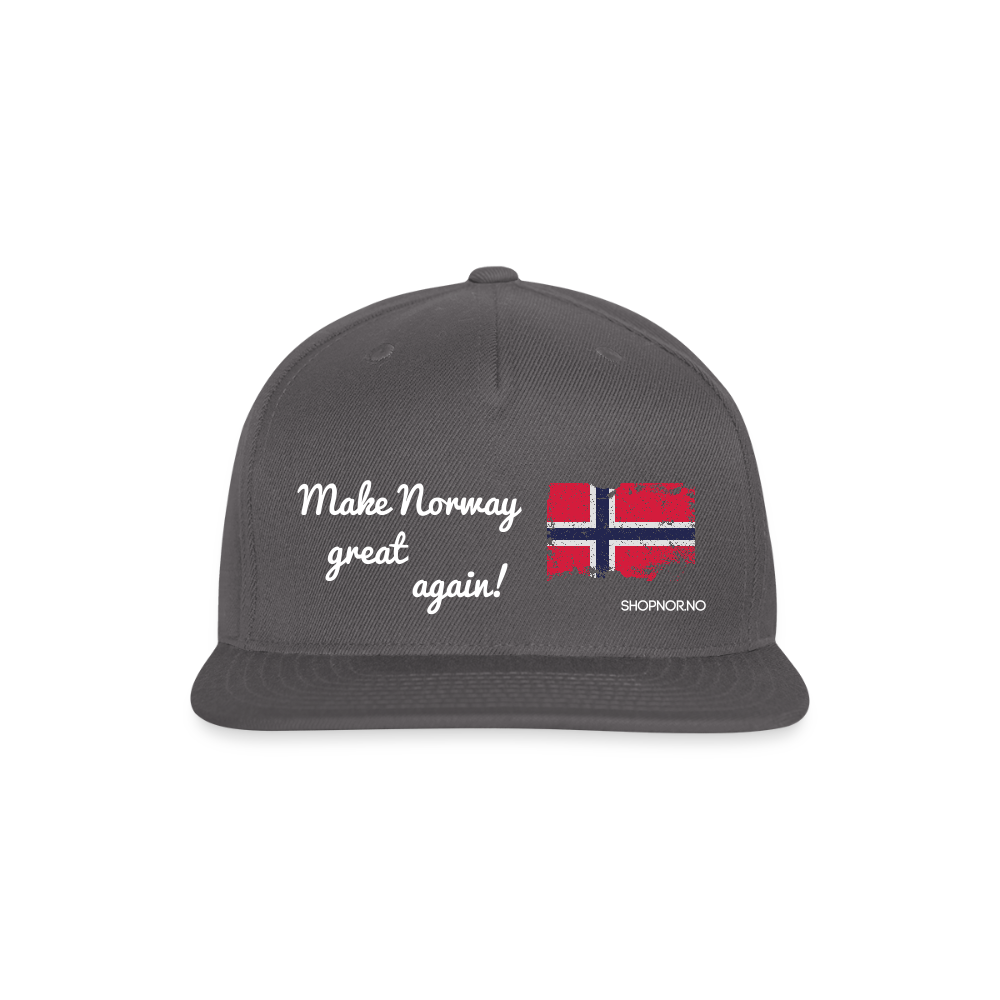 Snapback Baseball Cap - dark grey