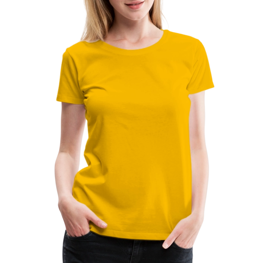Premium T-Skjorte | Kvinner - sun yellow