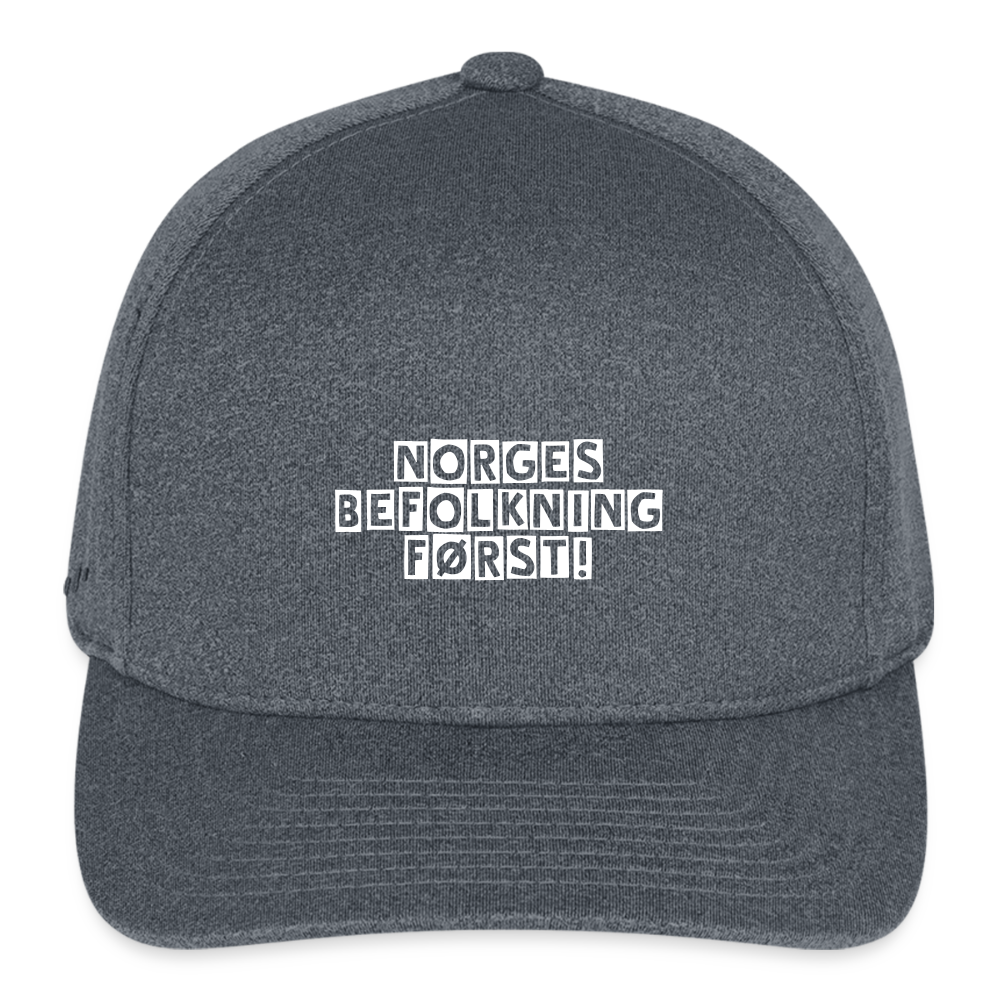Flexfit Melange Baseball Cap - dark heather gray