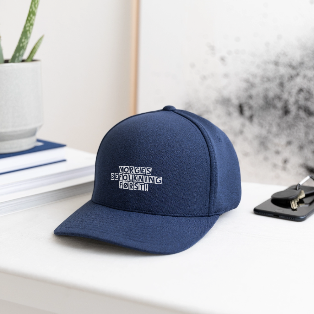 Flexfit Melange Baseball Cap - heather navy