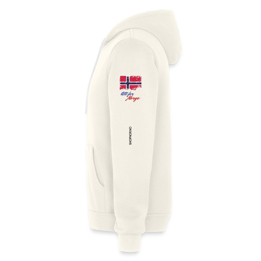 Bella + Canvas Unisex Full Hoodie - vintage white