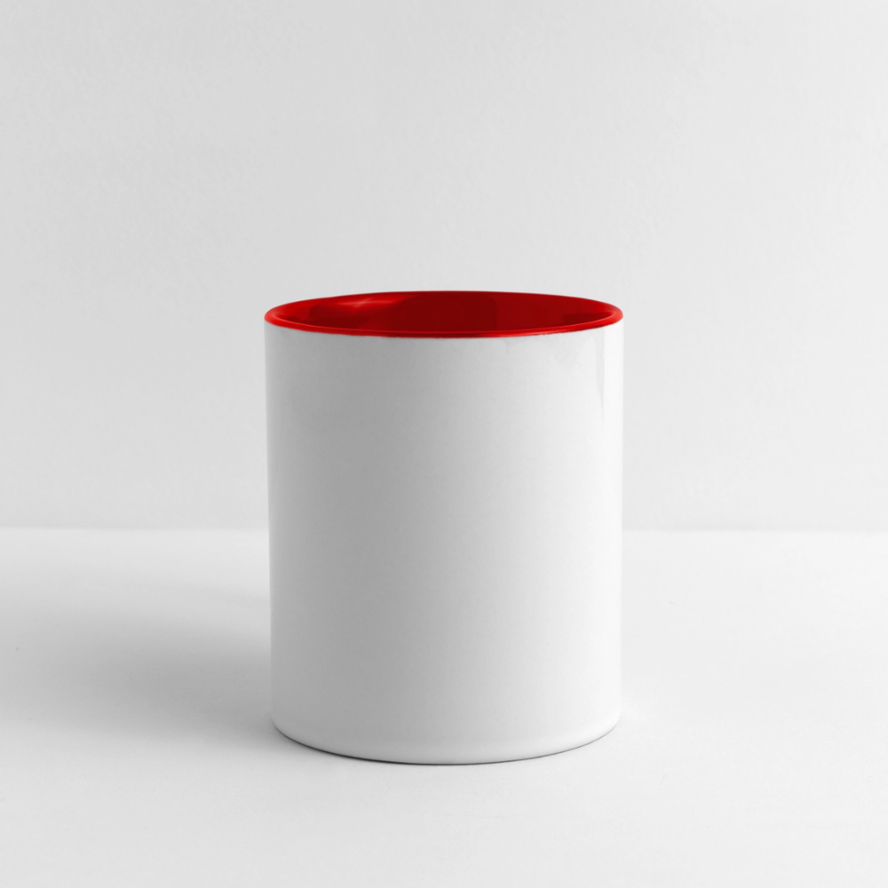 Contrast Kaffekopp - white/red