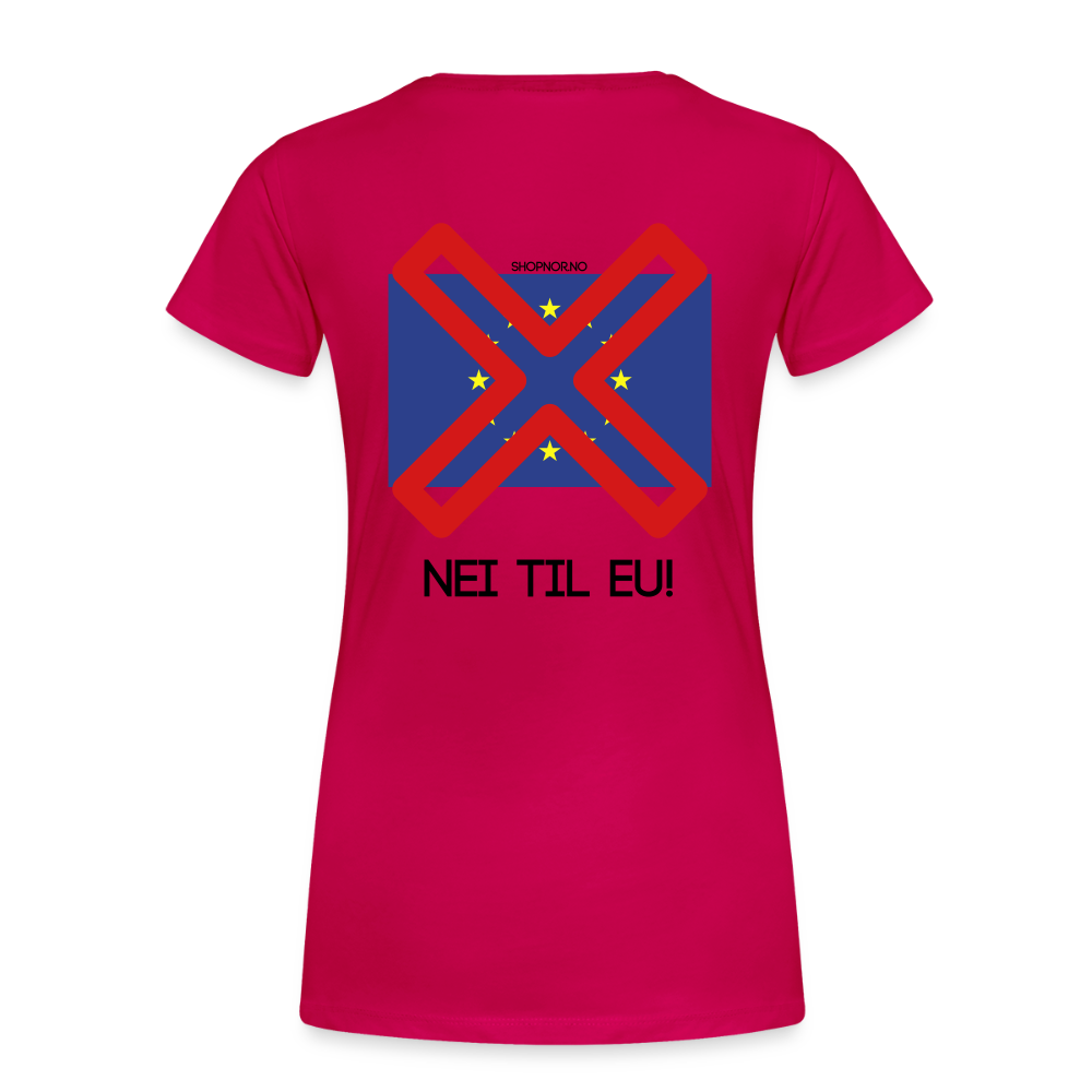 Premium T-Skjorte | Kvinner - dark pink