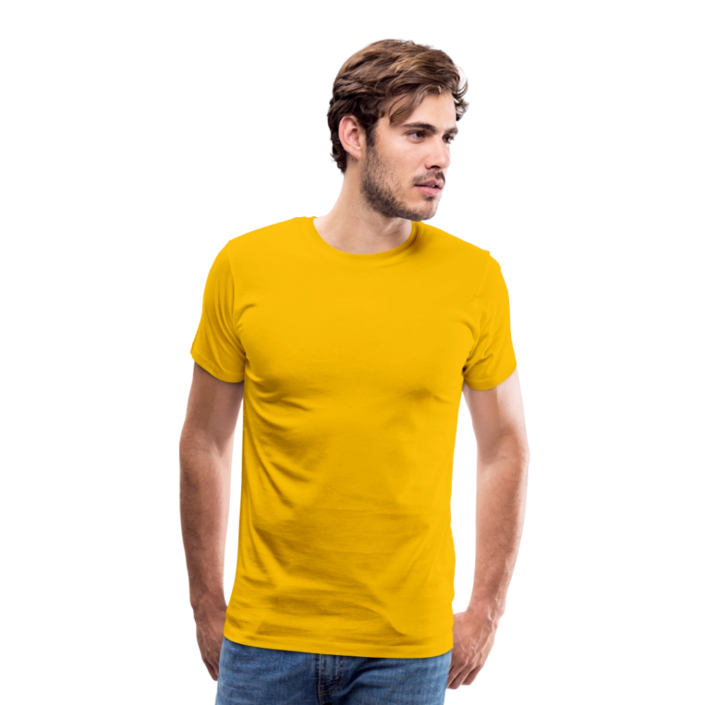 Premium T-Skjorte | Menn - sun yellow