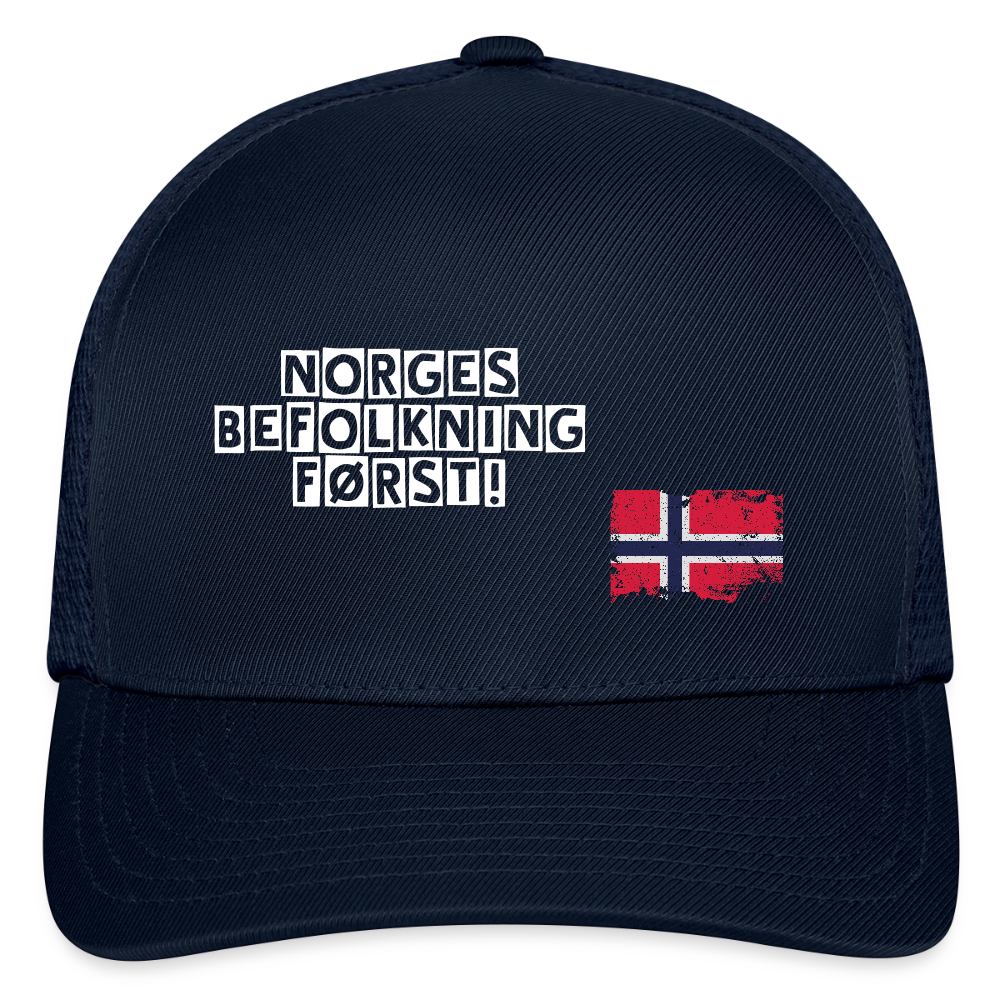 Flexfit Fitted Baseball Cap - navy
