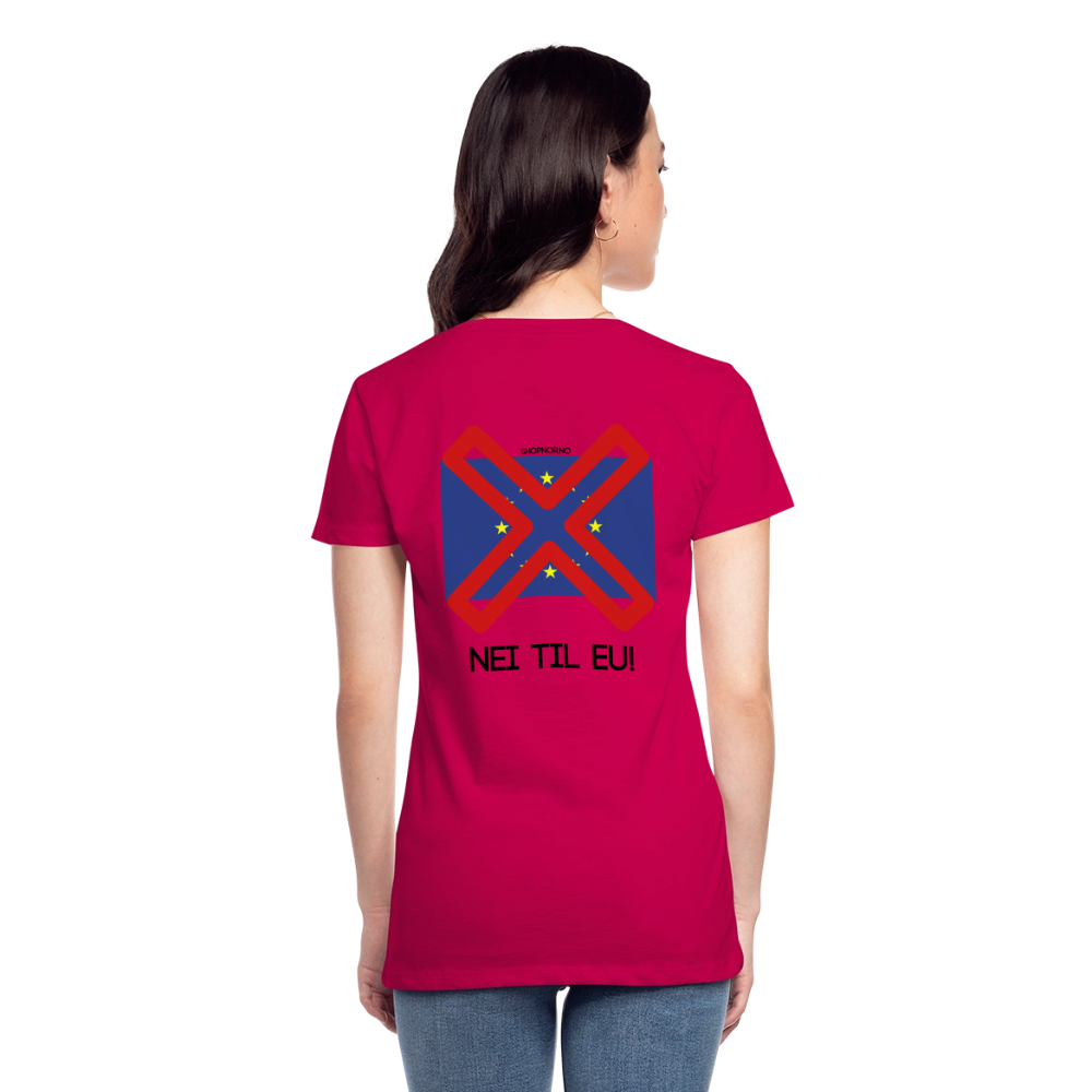 Premium T-Skjorte | Kvinner - dark pink