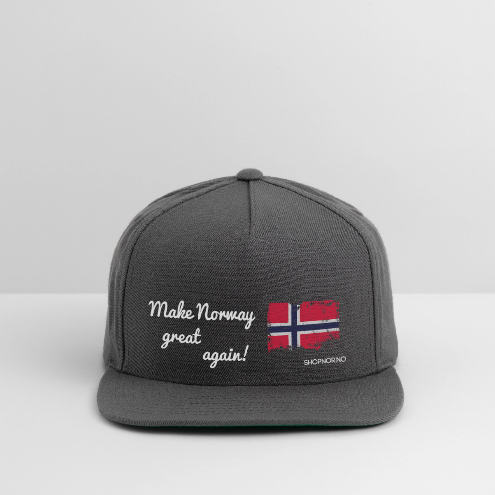 Snapback Baseball Cap - dark grey