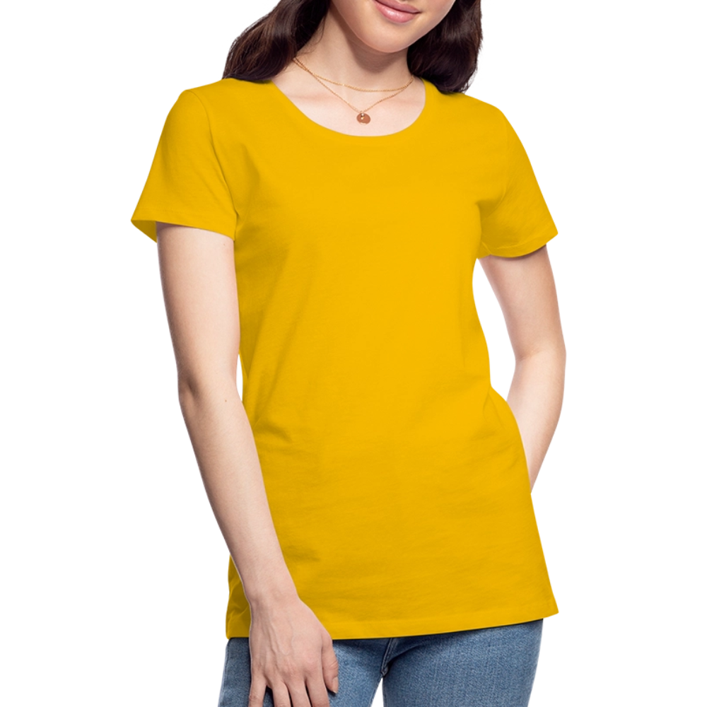 Premium T-Skjorte | Kvinner - sun yellow