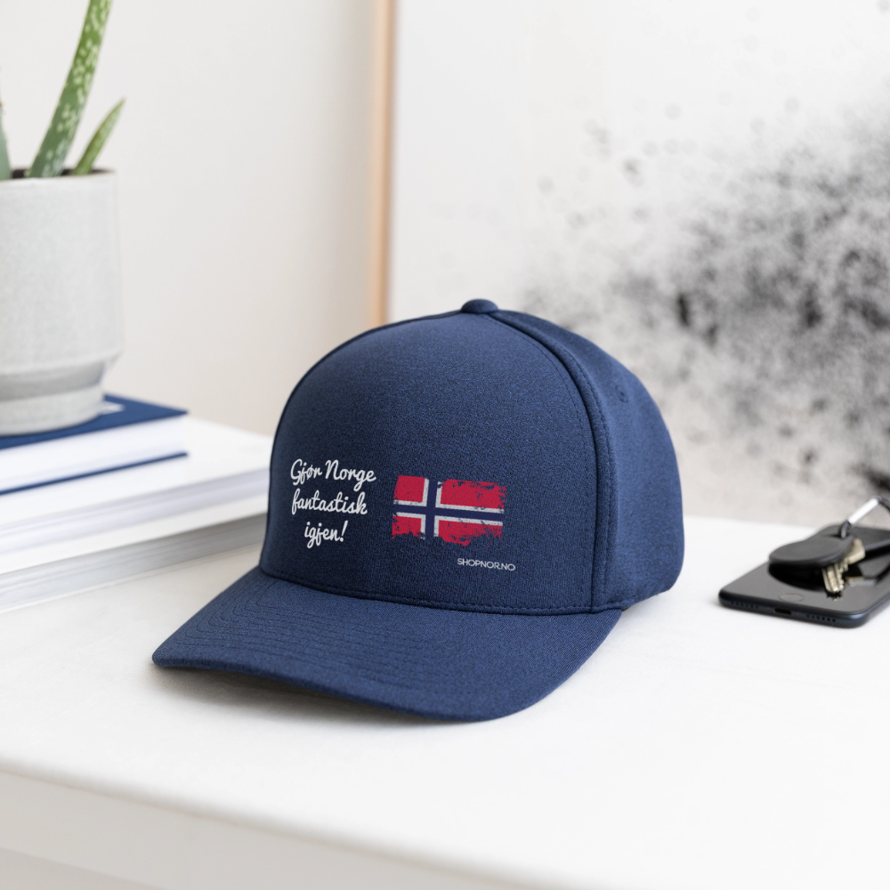 Flexfit  Melange Baseball Cap - heather navy