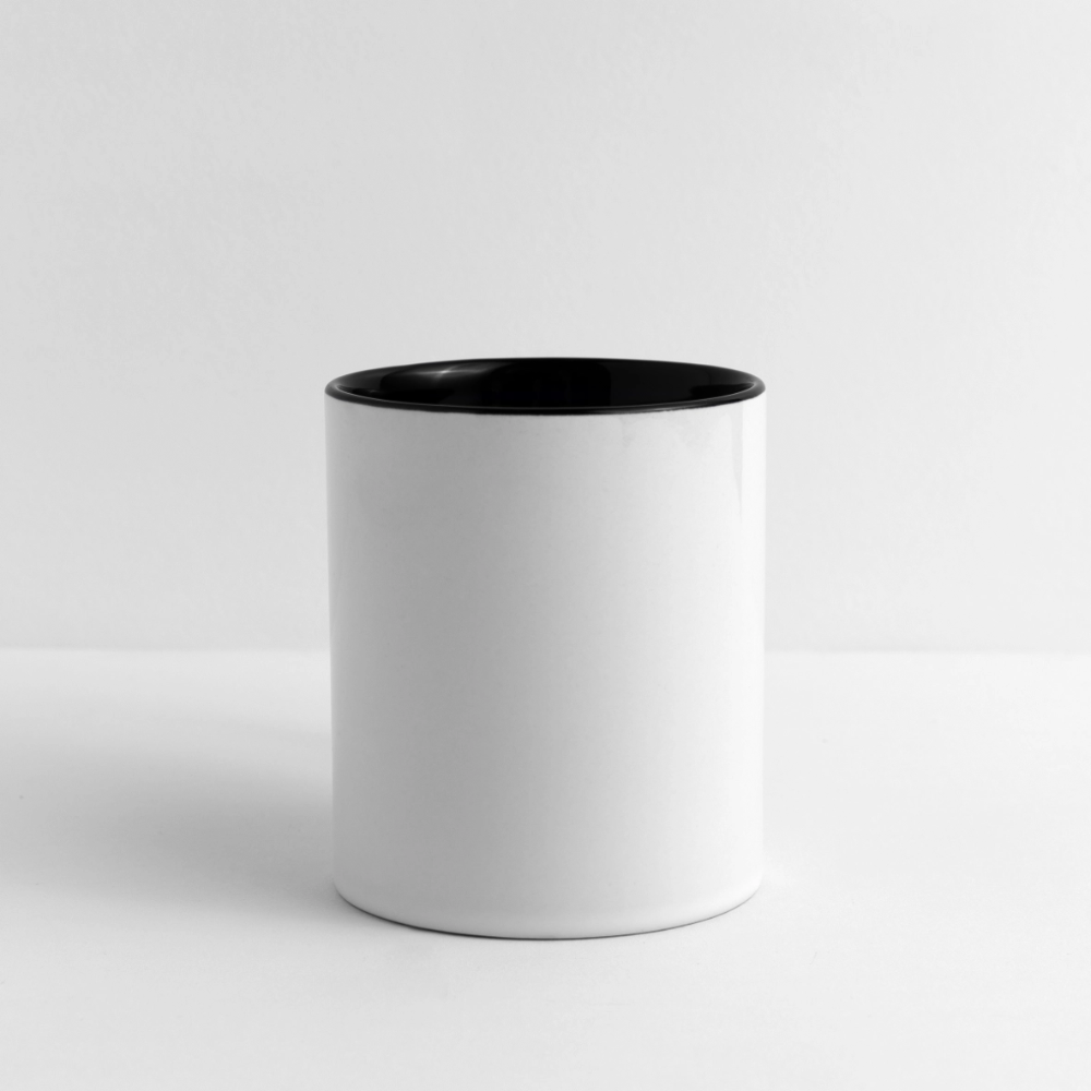 Contrast Kaffekopp - white/black