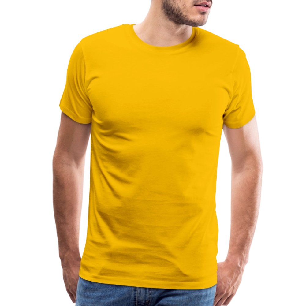 Premium T-Skjorte | Menn - sun yellow