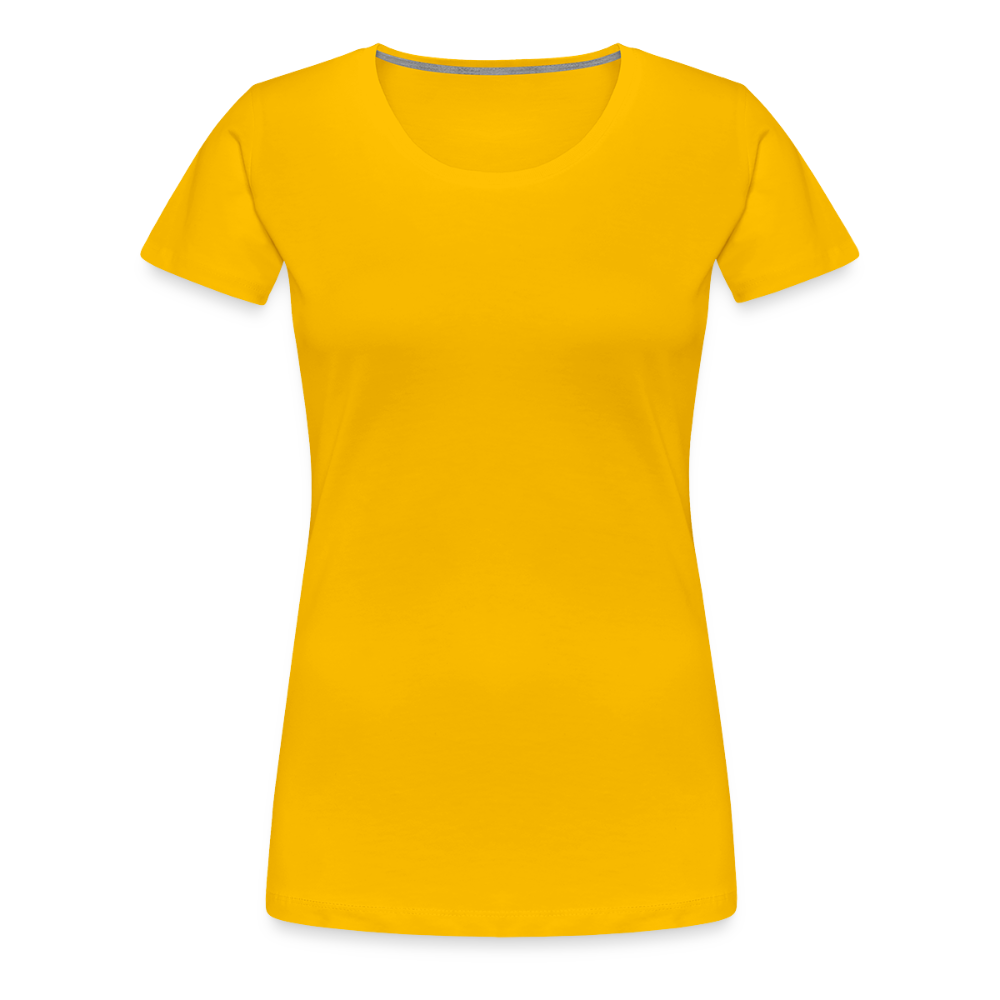 Premium T-Skjorte | Kvinner - sun yellow