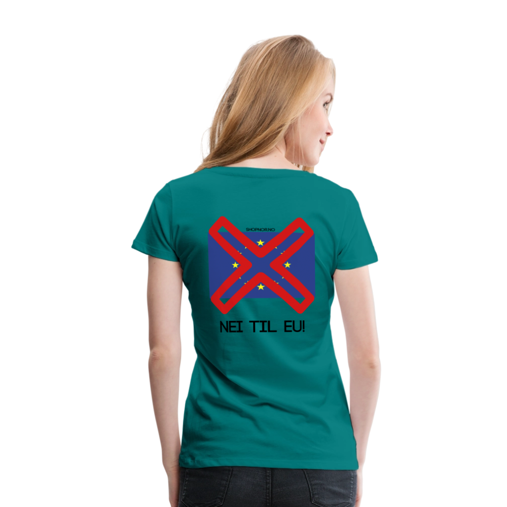 Premium T-Skjorte | Kvinner - teal
