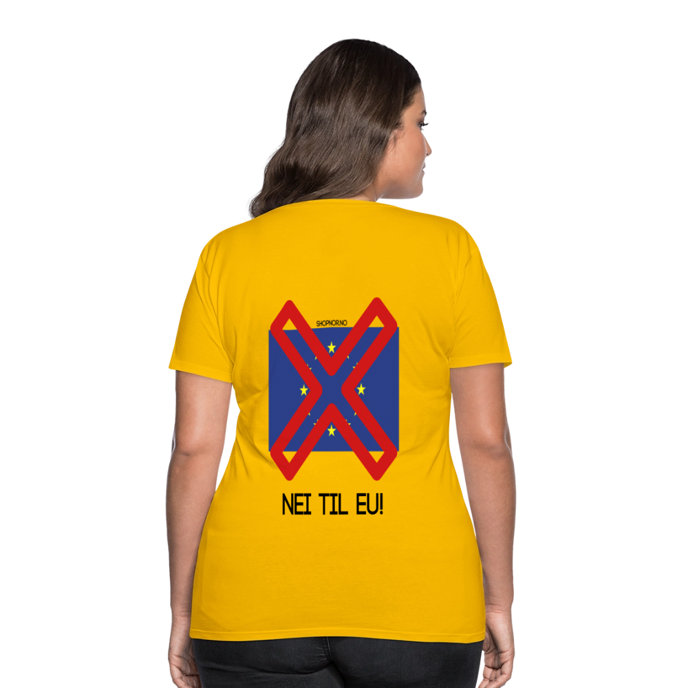 Premium T-Skjorte | Kvinner - sun yellow