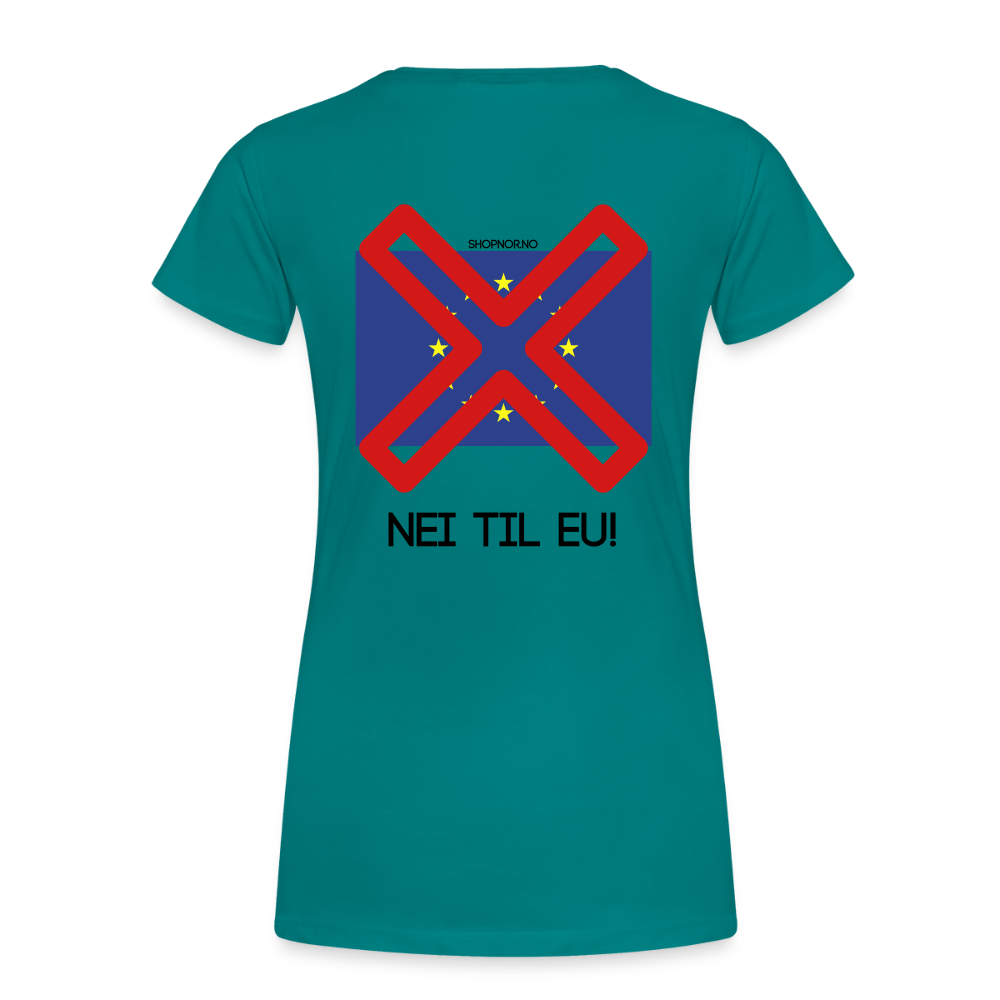 Premium T-Skjorte | Kvinner - teal
