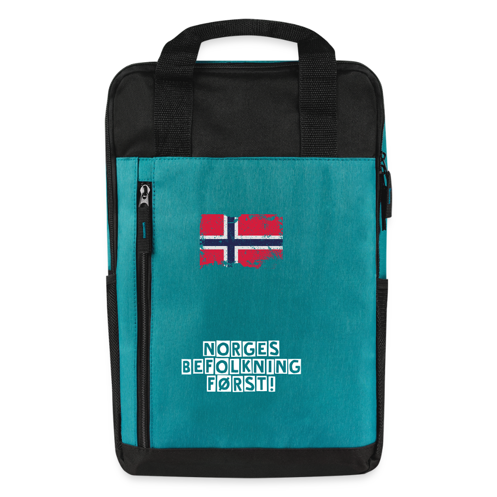 Laptop Ryggsekk - heather teal/black