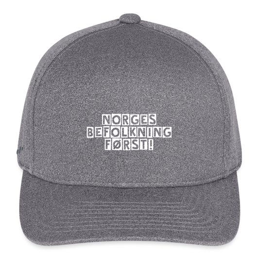 Flexfit  Melange Baseball Cap - light heather gray