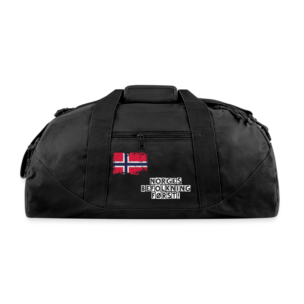 Resirkulert Duffel Bag - black