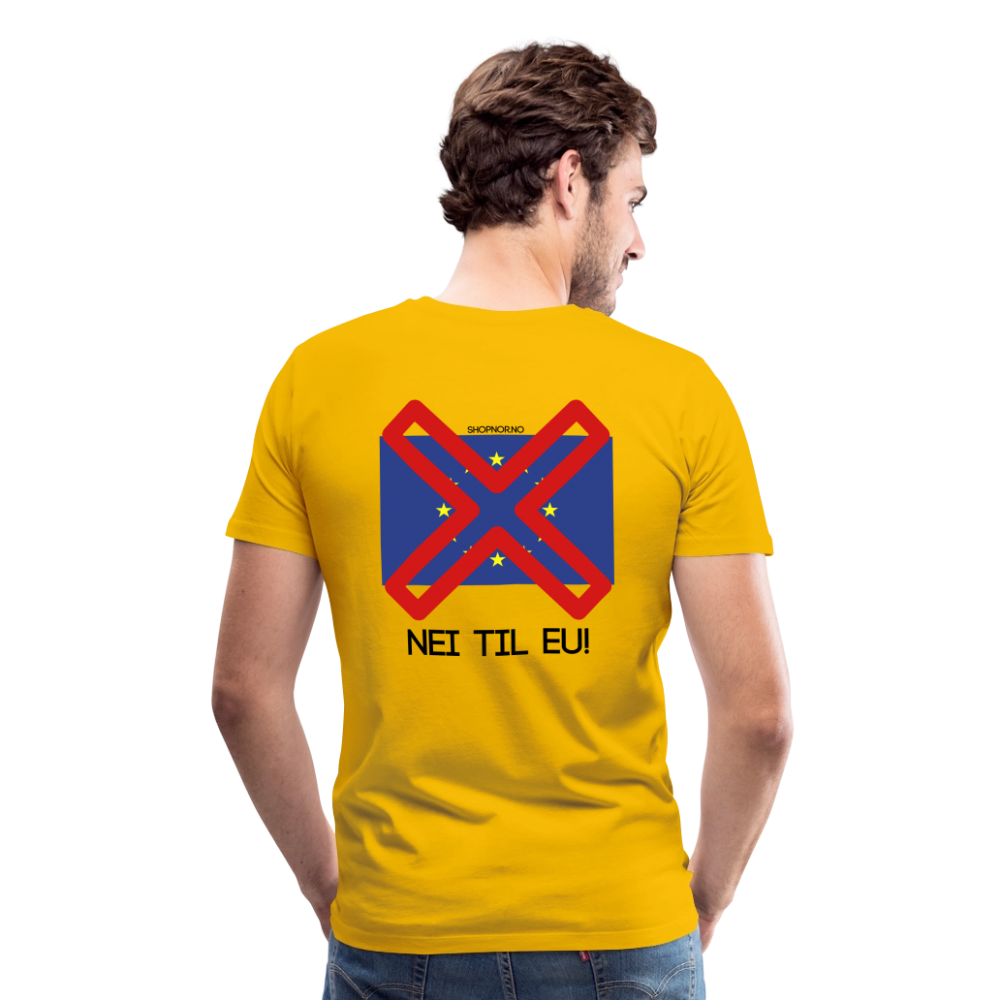 Premium T-Skjorte | Menn - sun yellow
