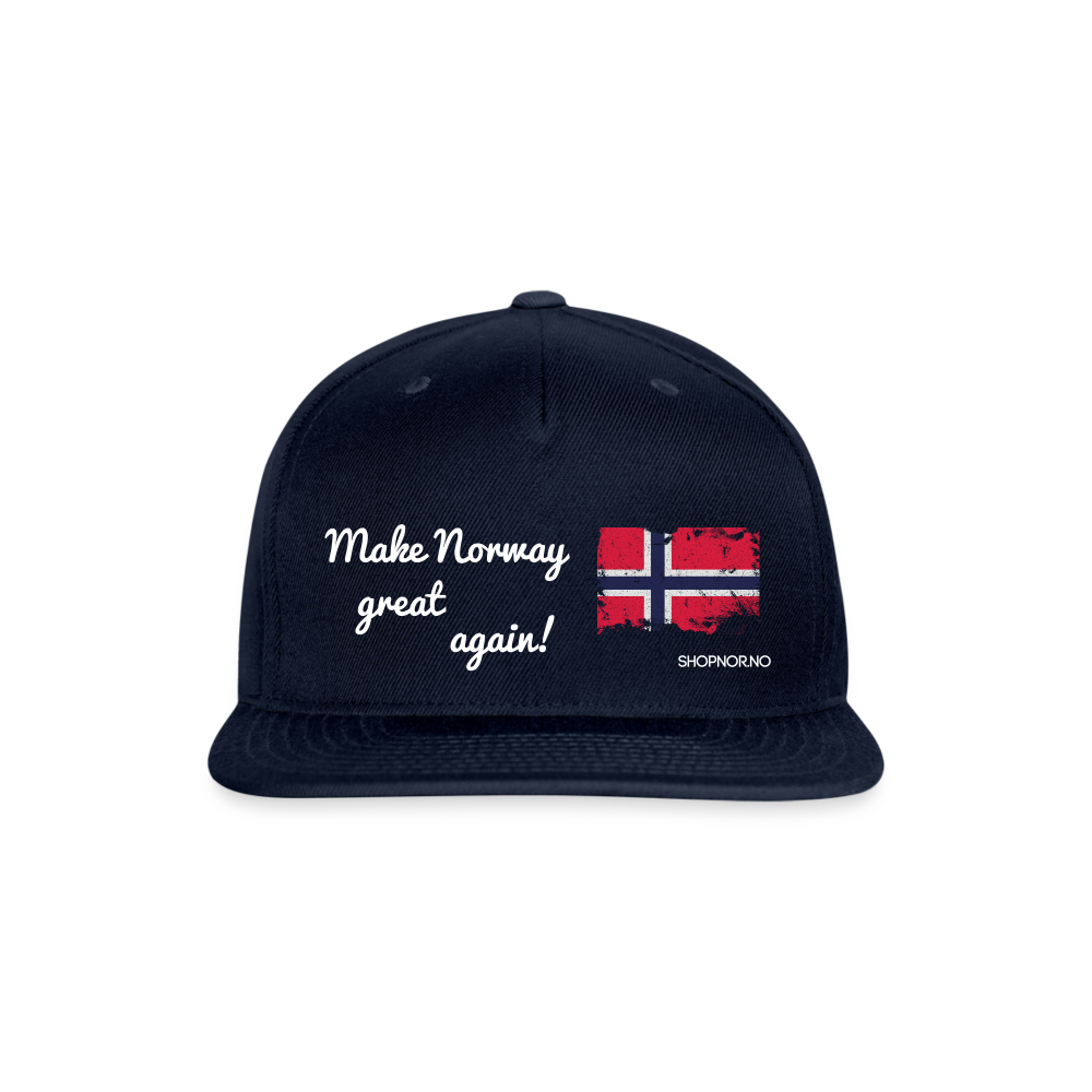 Snapback Baseball Cap - navy
