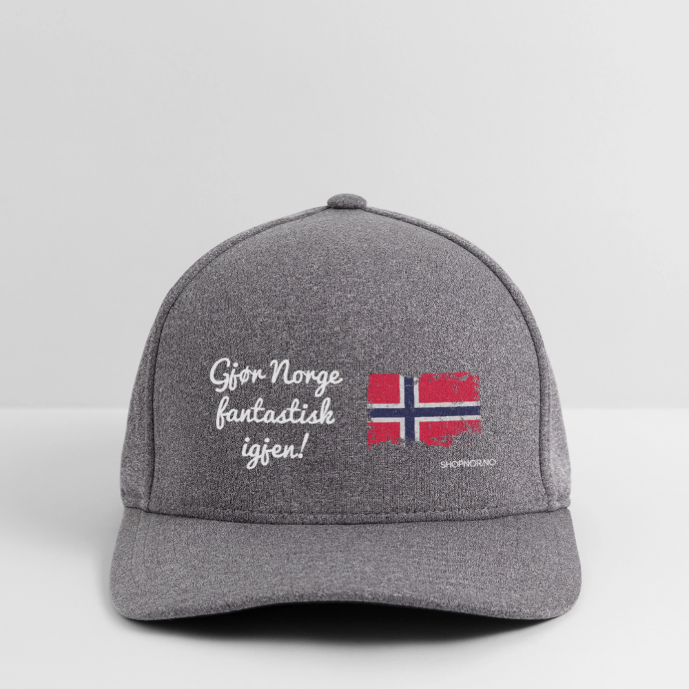 Flexfit  Melange Baseball Cap - light heather gray