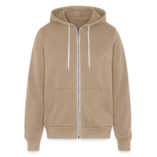 Bella + Canvas Unisex Full Hoodie - tan