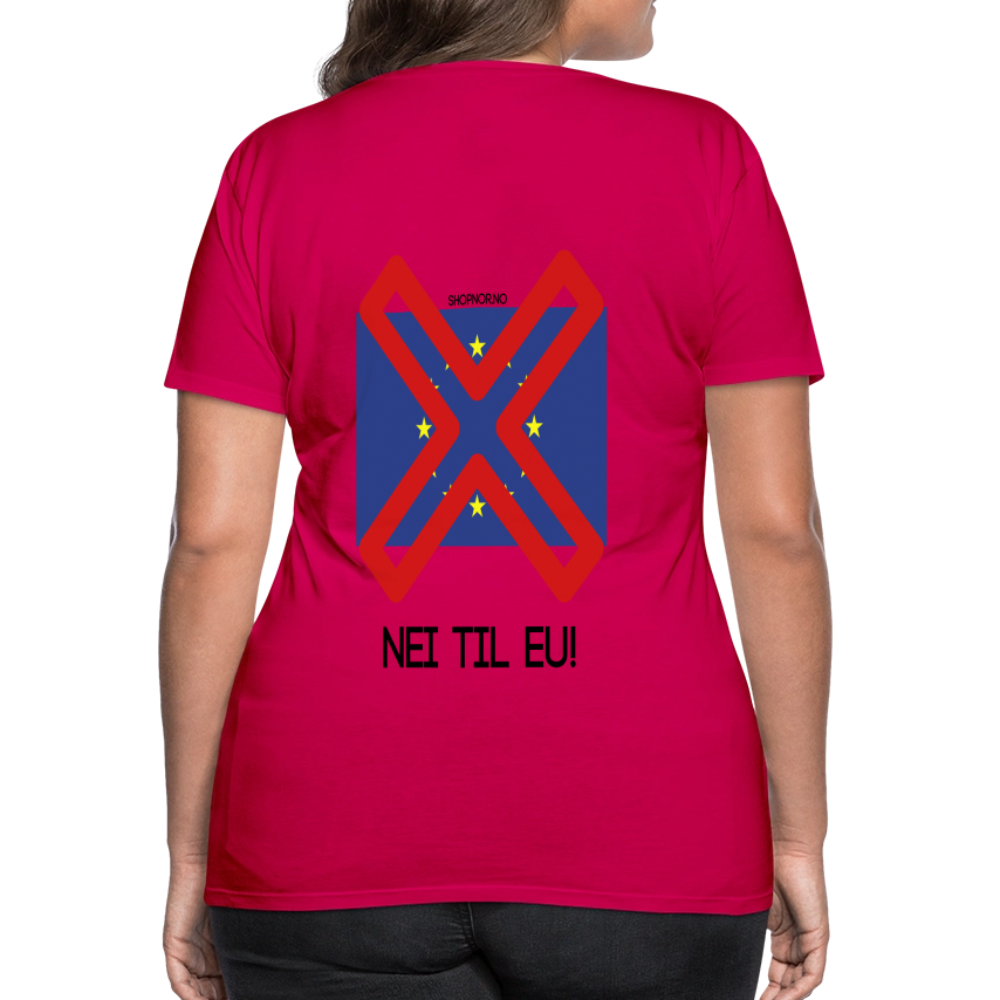 Premium T-Skjorte | Kvinner - dark pink