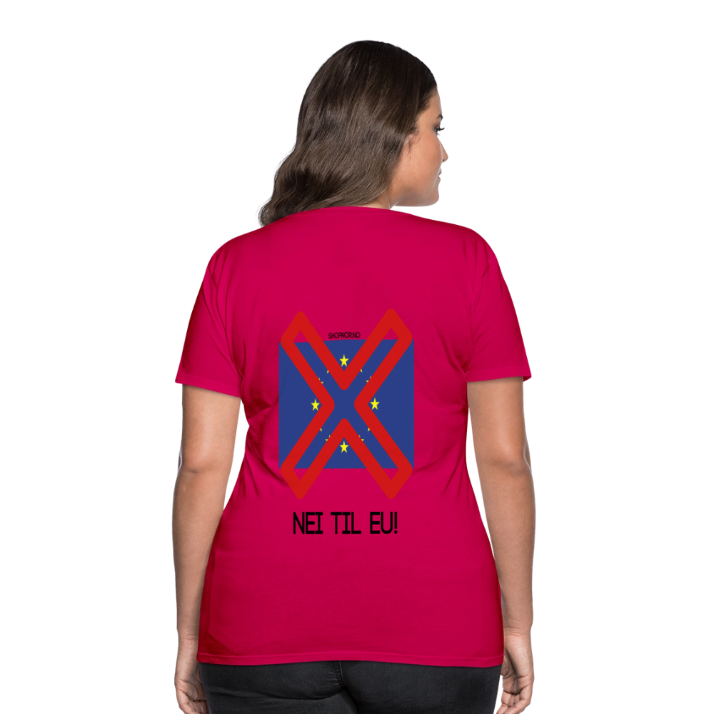 Premium T-Skjorte | Kvinner - dark pink