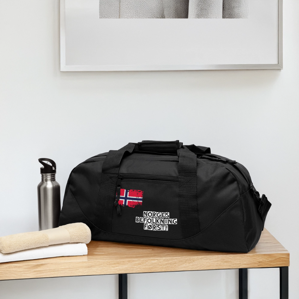 Resirkulert Duffel Bag - black