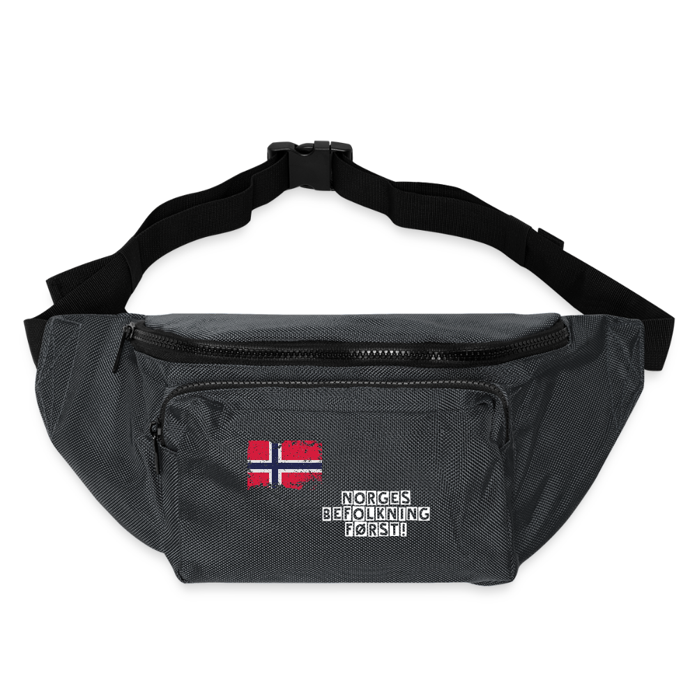 Stor crossbody veske - charcoal gray