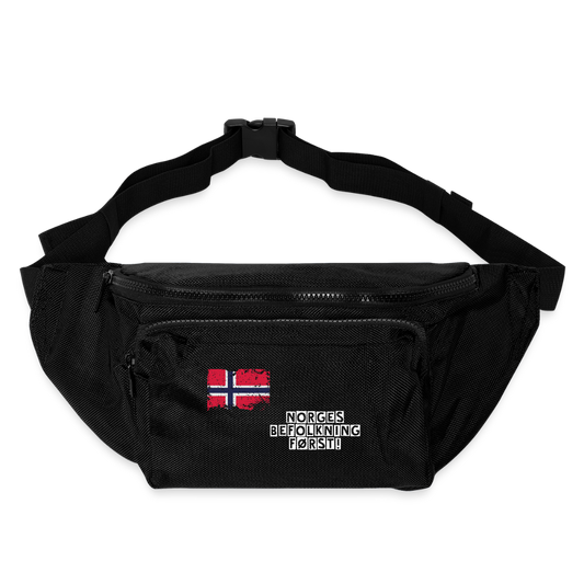 Stor crossbody veske - black