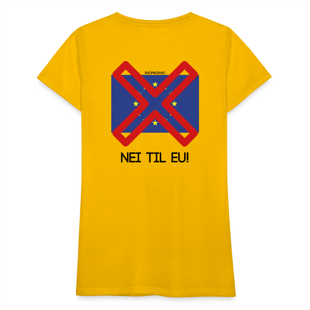 Premium T-Skjorte | Kvinner - sun yellow