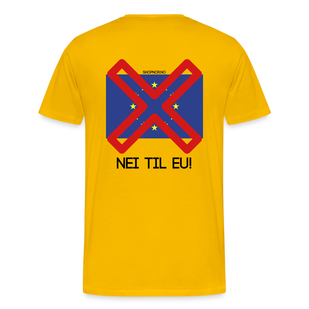 Premium T-Skjorte | Menn - sun yellow