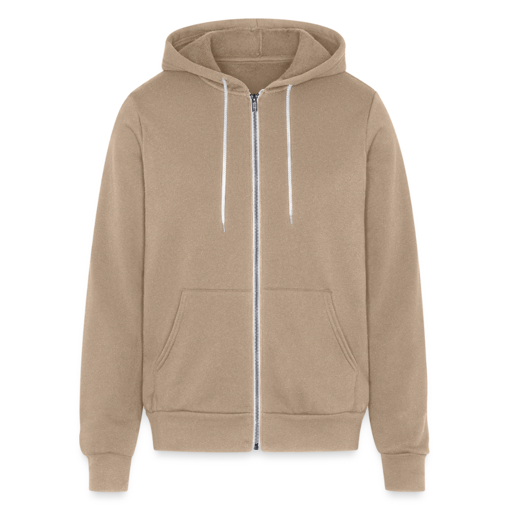 Bella + Canvas Unisex Full Hoodie - tan