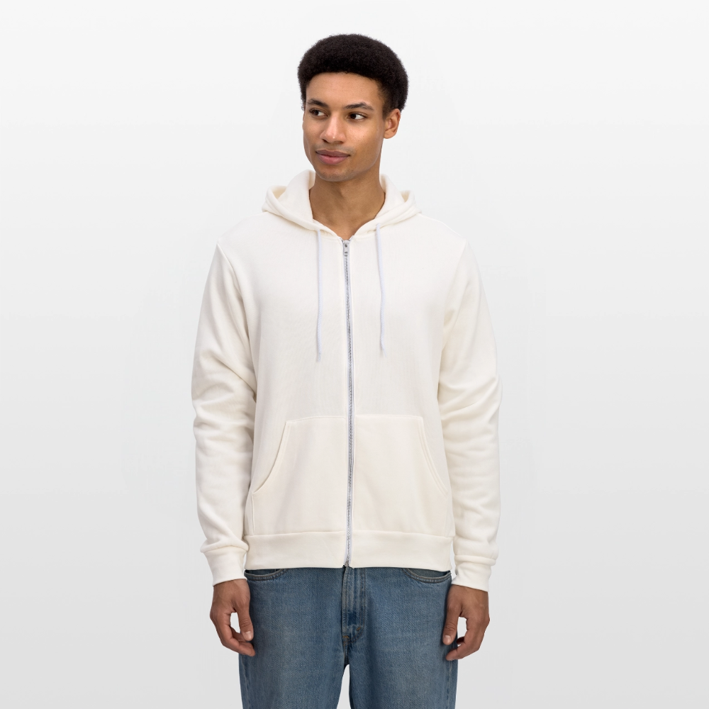 Bella + Canvas Unisex Full Hoodie - vintage white