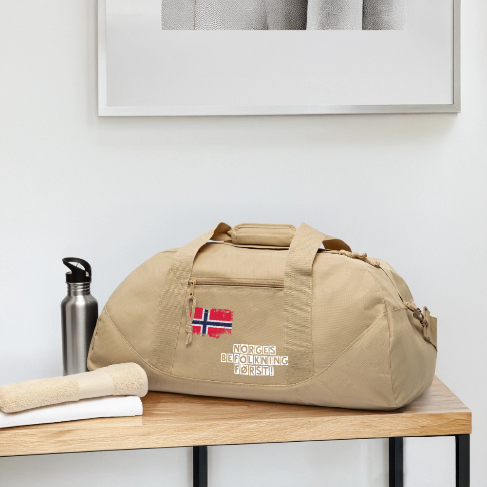 Resirkulert Duffel Bag - beige
