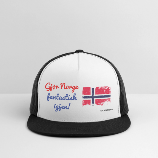 Trucker Cap - white/black