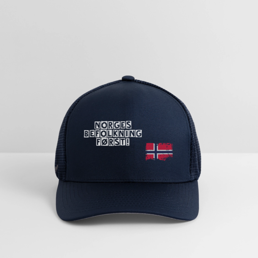Flexfit Fitted Baseball Cap - navy
