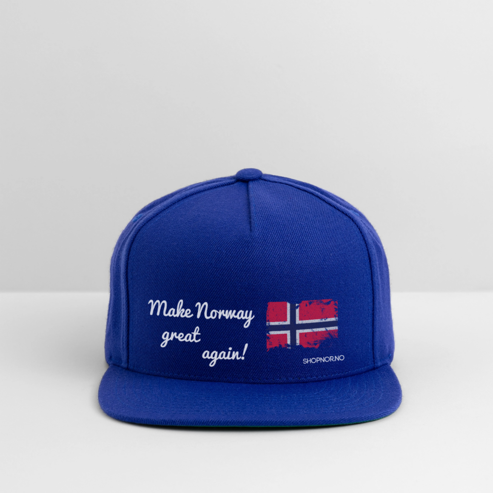 Snapback Baseball Cap - royal blue