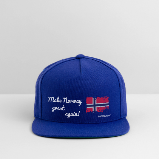 Snapback Baseball Cap - royal blue