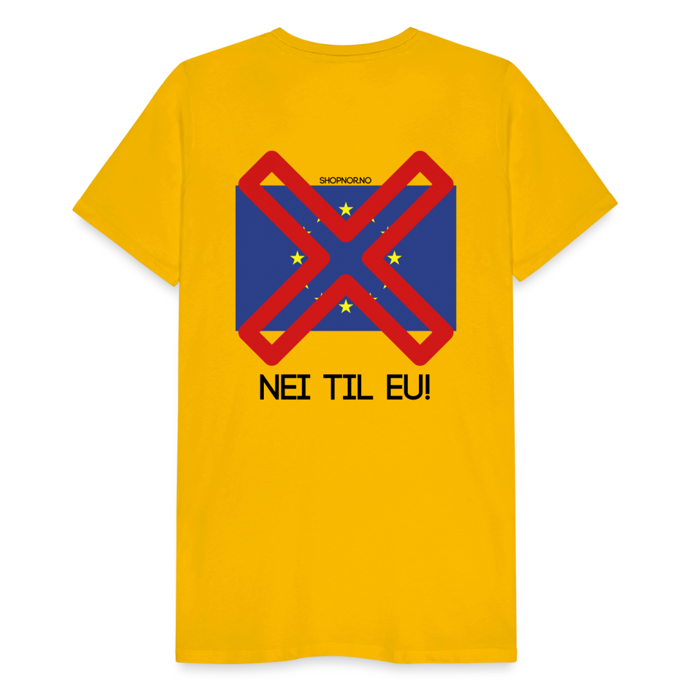 Premium T-Skjorte | Menn - sun yellow