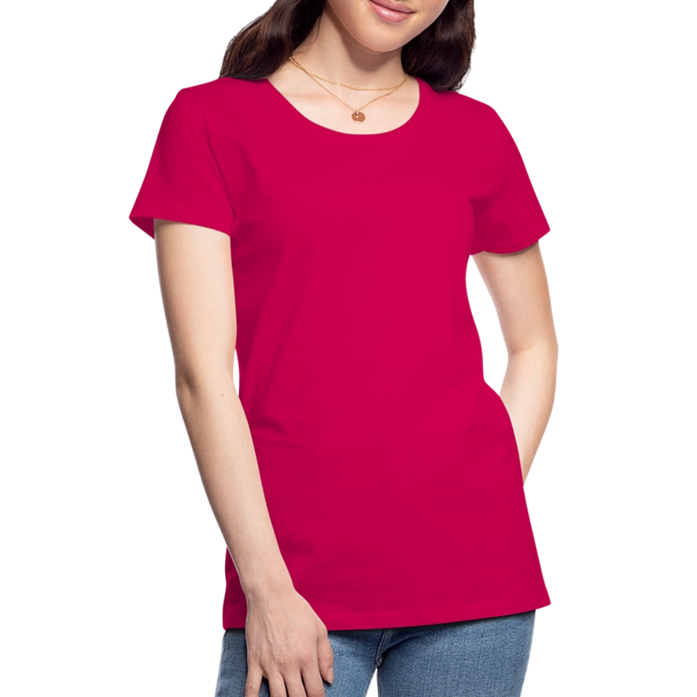 Premium T-Skjorte | Kvinner - dark pink