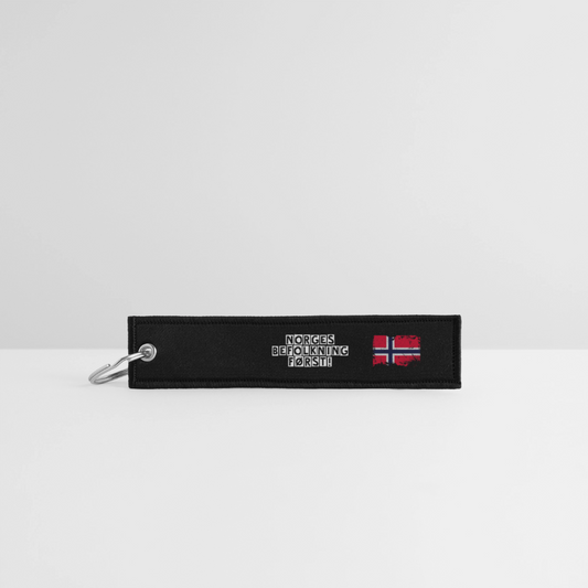 Jet Tag Nøkkelring - black