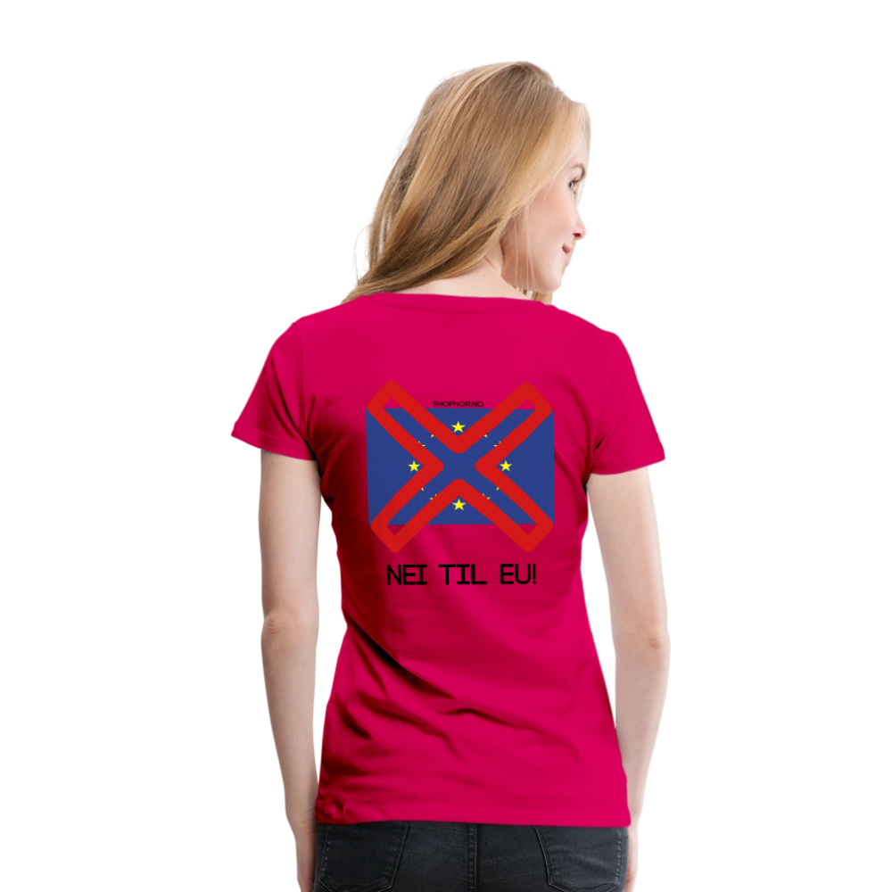 Premium T-Skjorte | Kvinner - dark pink